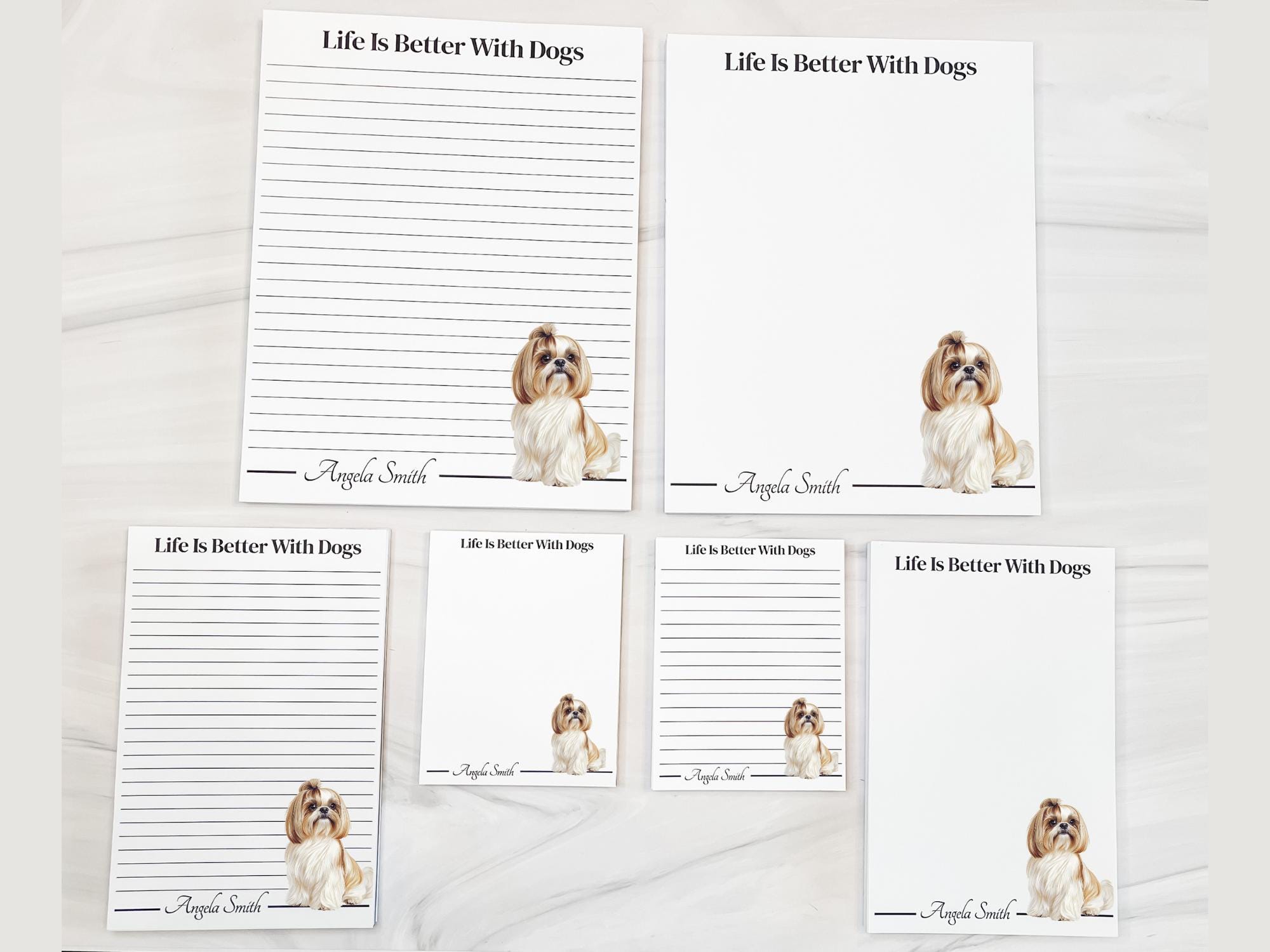 Personalized Shih Tzu Notepad | Lined or Unlined - Image 9