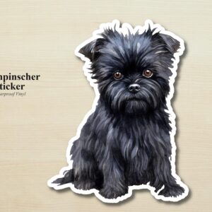 Affenpinscher Sticker | Waterproof Vinyl Dog Decal (Laptop, Water Bottle)