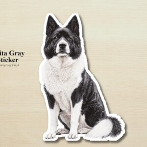 Akita Sticker | Waterproof Vinyl Dog Decal (Laptop, Water Bottle)