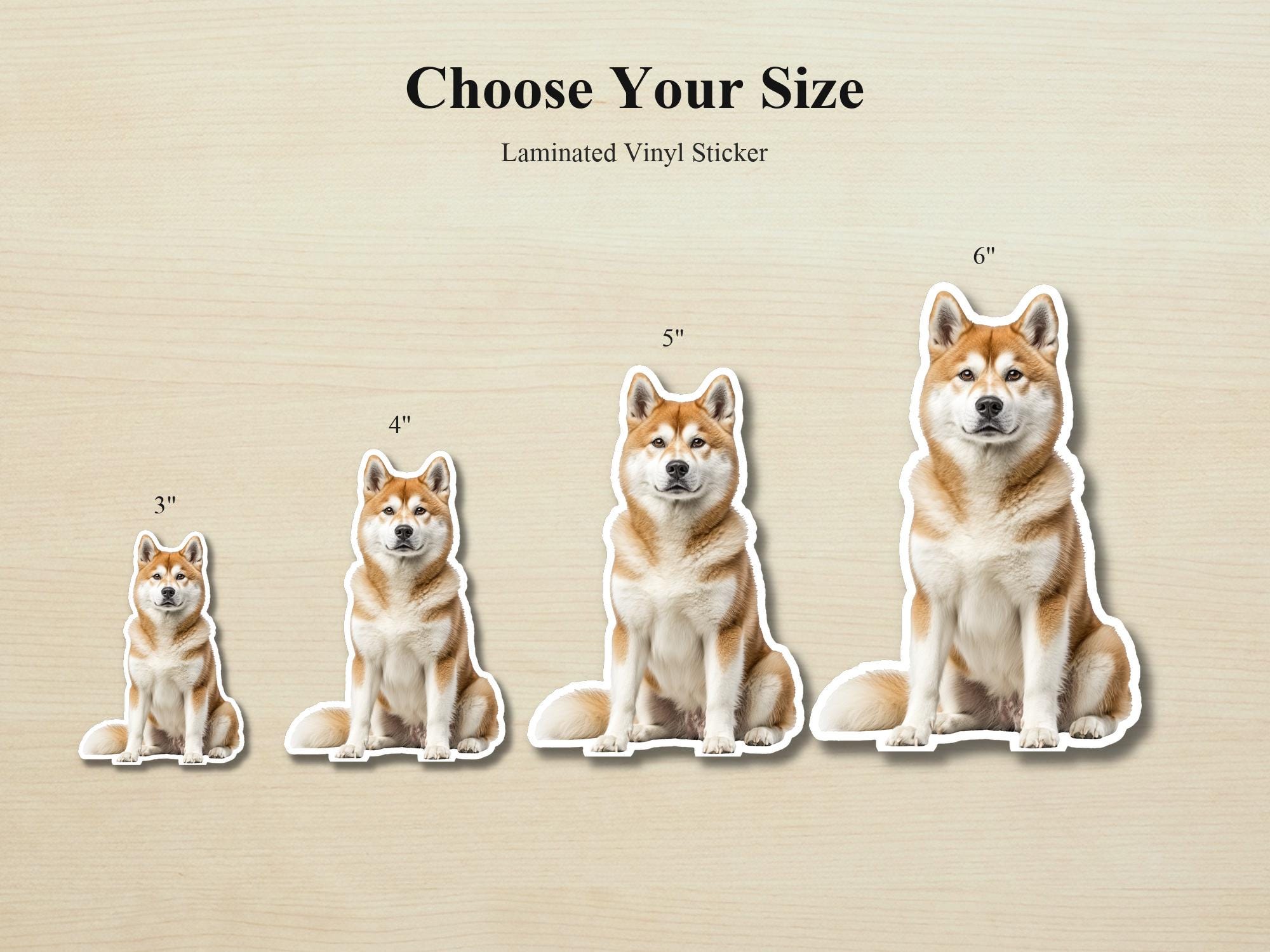Akita Sticker | Waterproof Vinyl Dog Decal - Image 2