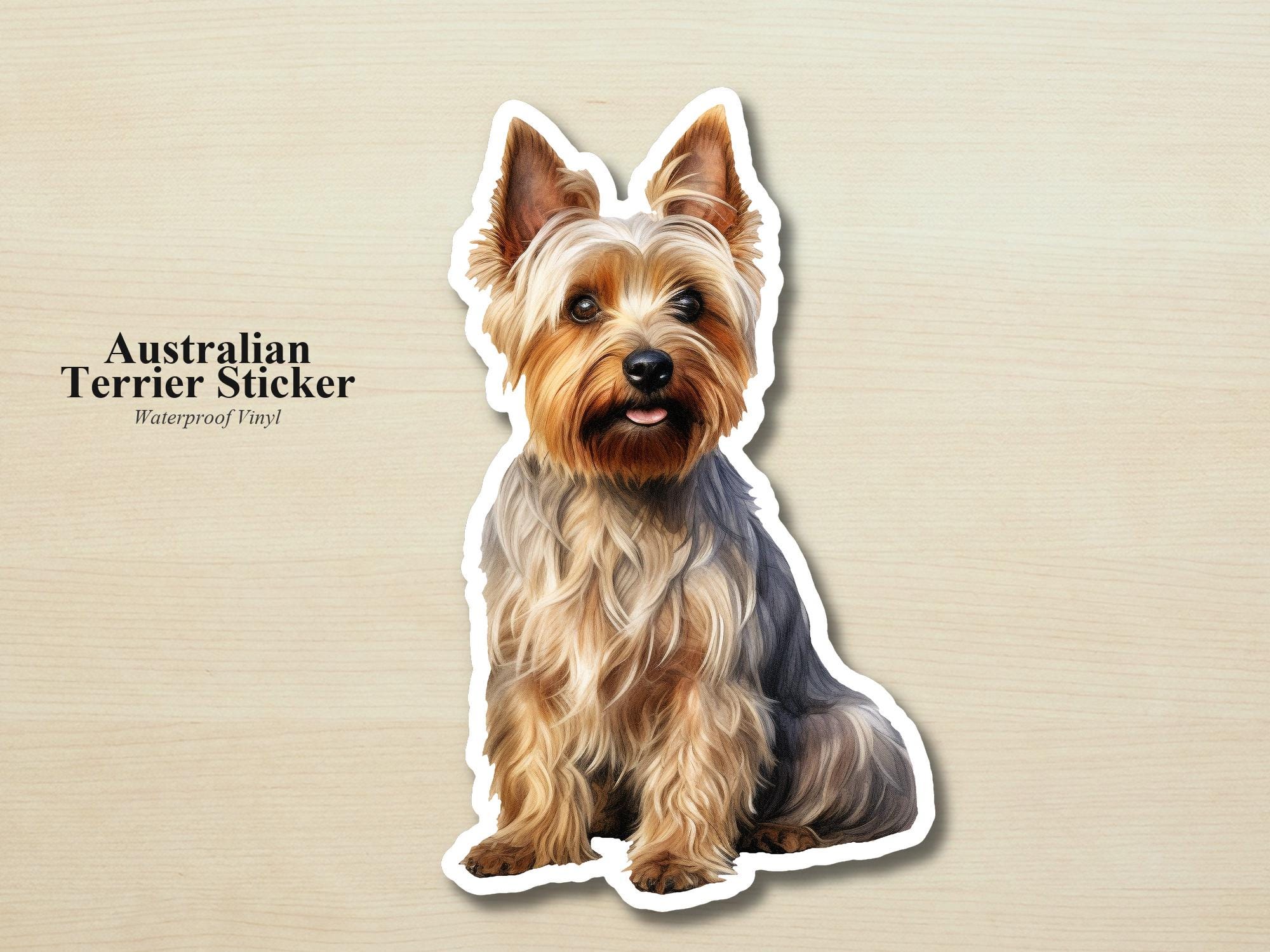 Australian Terrier Sticker | Waterproof Vinyl Dog Decal