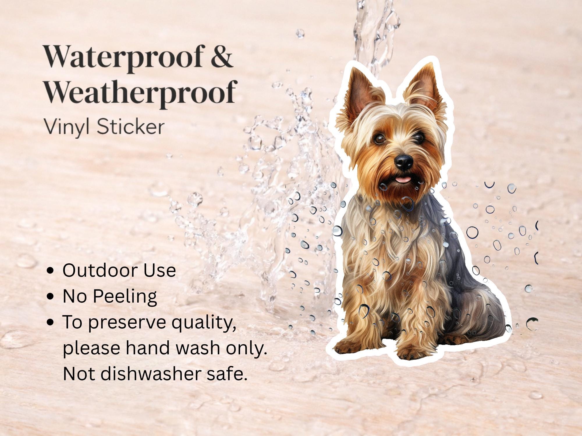 Australian Terrier Sticker | Waterproof Vinyl Dog Decal - Image 3