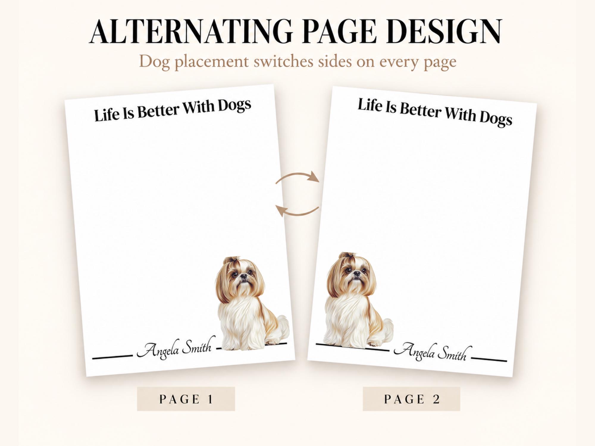 Personalized Shih Tzu Notepad | Lined or Unlined - Image 8