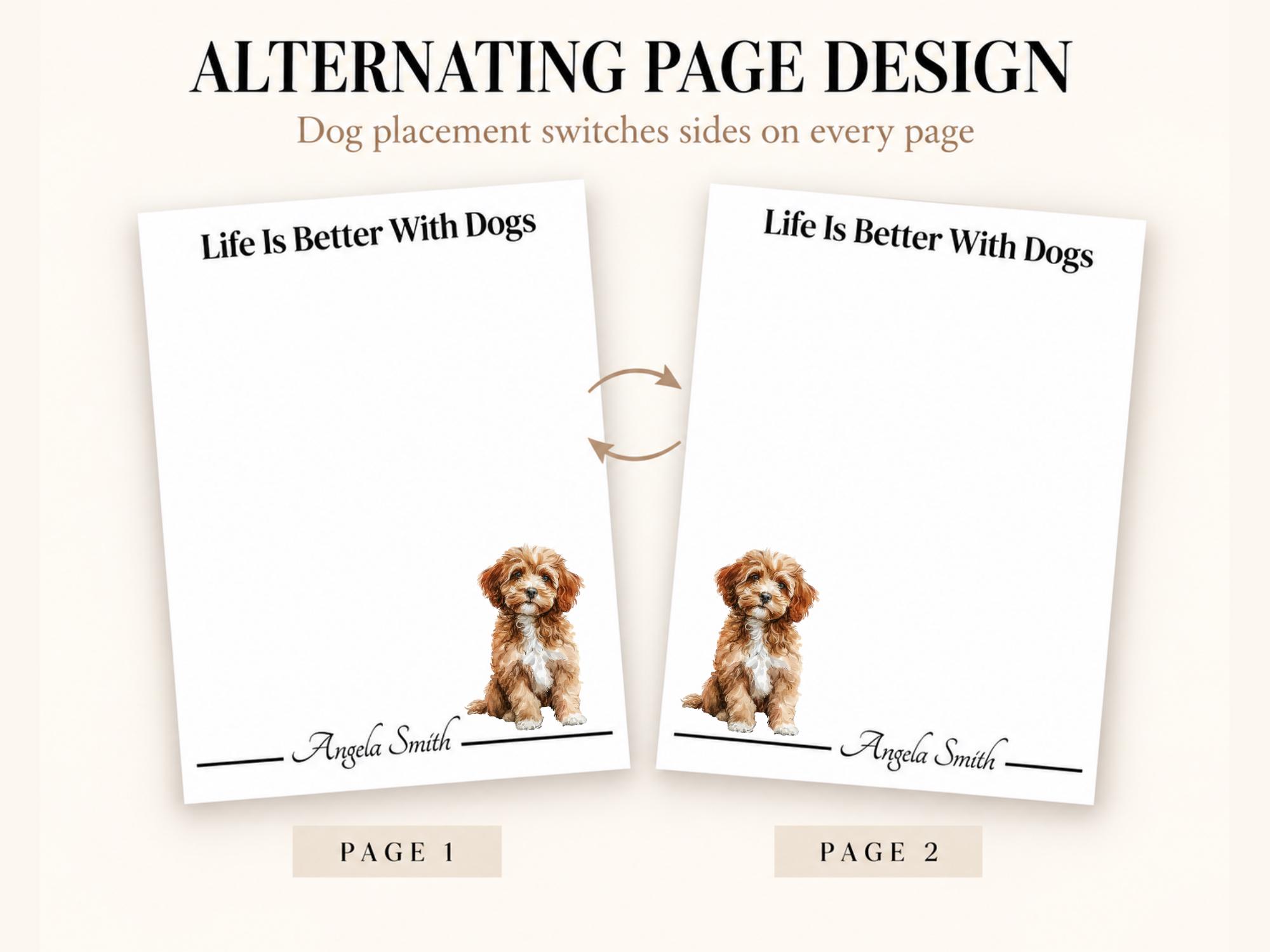 Personalized Cavapoo Notepad | Lined or Unlined - Image 8