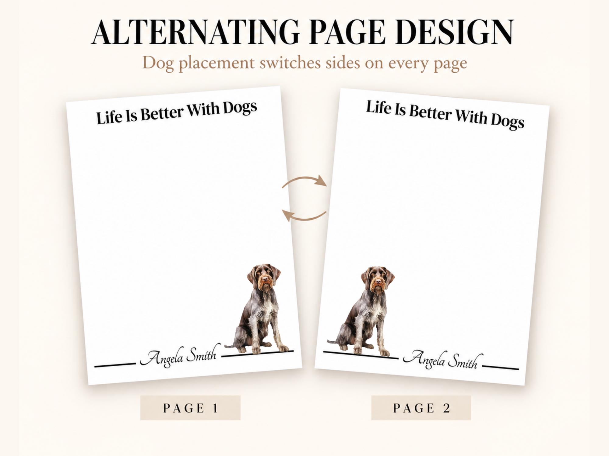 Personalized German Wirehaired Pointer Notepad | Lined or Unlined - Image 8