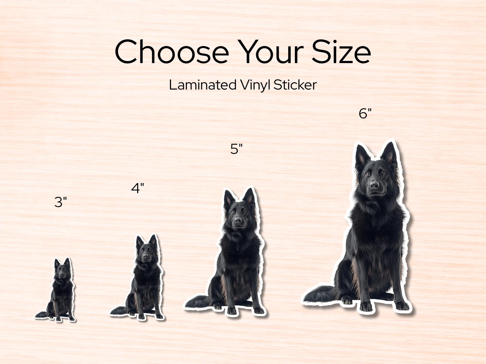 Belgian Sheepdog Sticker | Waterproof Vinyl Dog Decal - Image 2