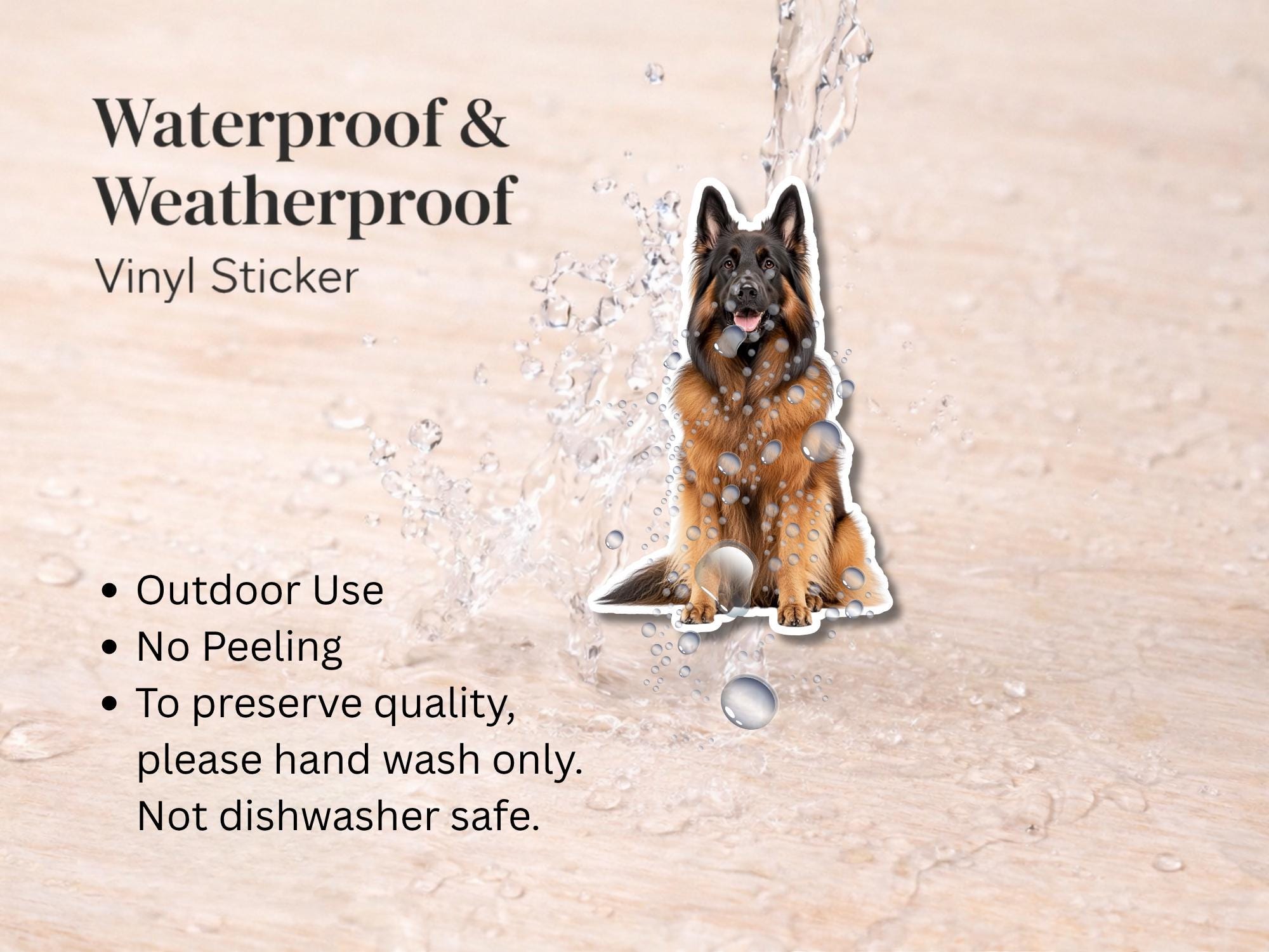 Belgian Tervuren Sticker | Waterproof Vinyl Dog Decal - Image 3