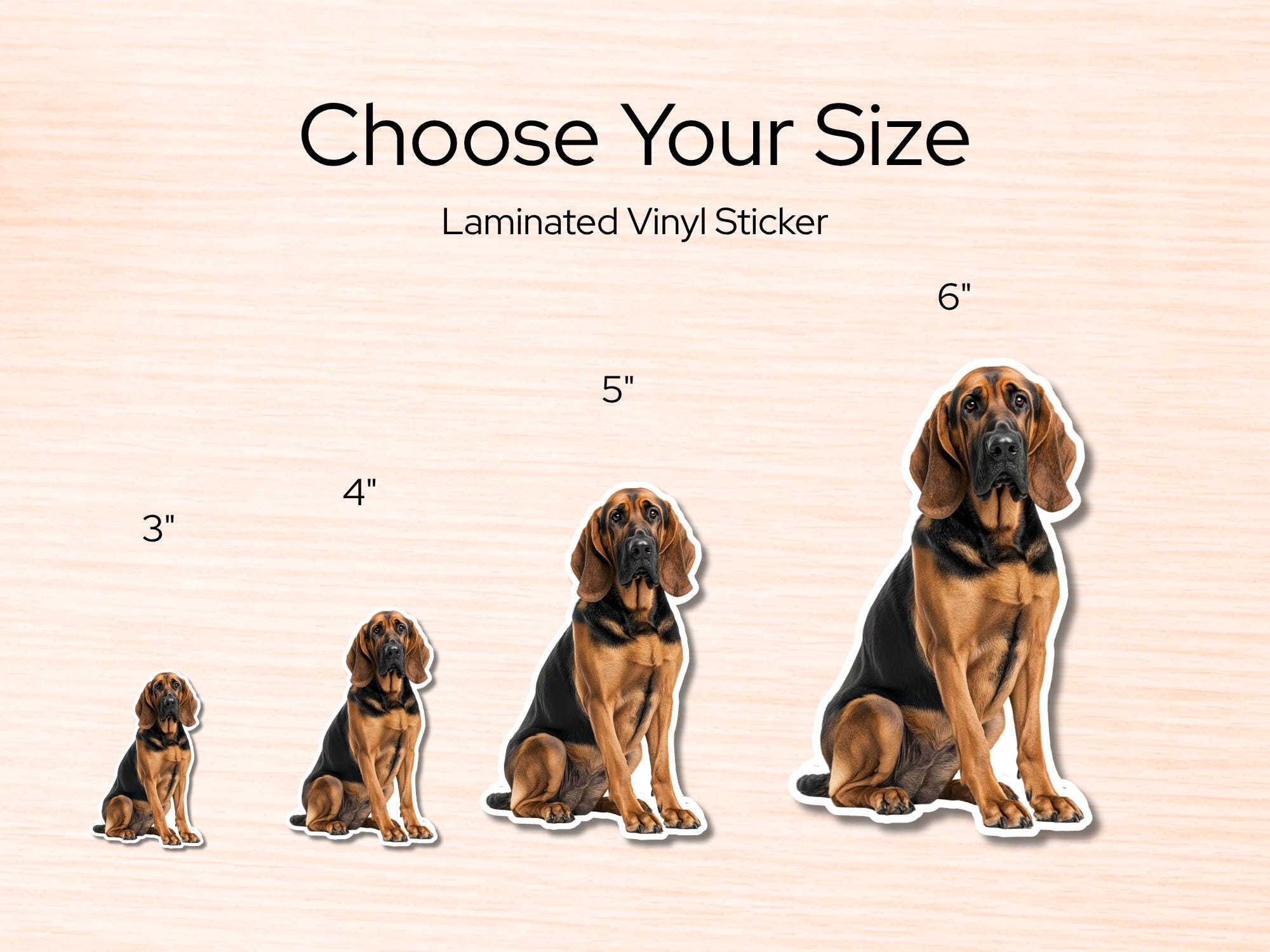 Bloodhound Sticker | Waterproof Vinyl Dog Decal - Image 2