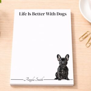 Personalized French Bulldog Notepad | Lined or Unlined