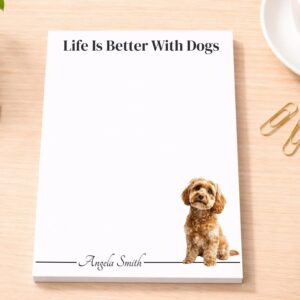 Personalized Cockapoo Notepad | Lined or Unlined