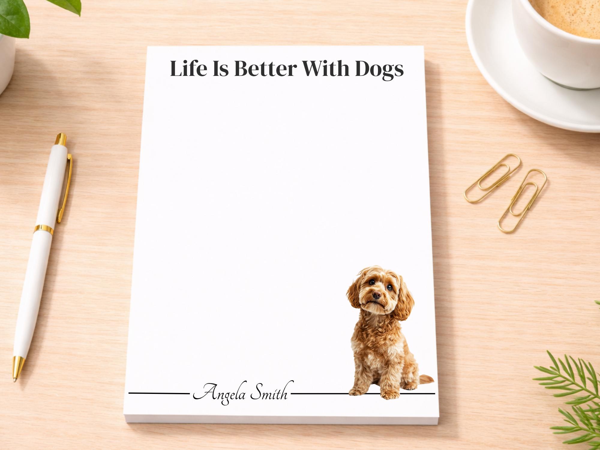 Personalized Cockapoo Notepad | Lined or Unlined