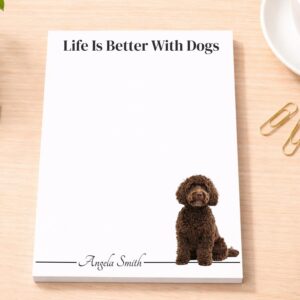 Personalized Labradoodle Goldendoodle Notepad | Lined or Unlined