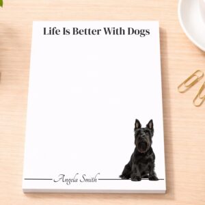 Personalized Scottish Terrier Notepad | Lined or Unlined