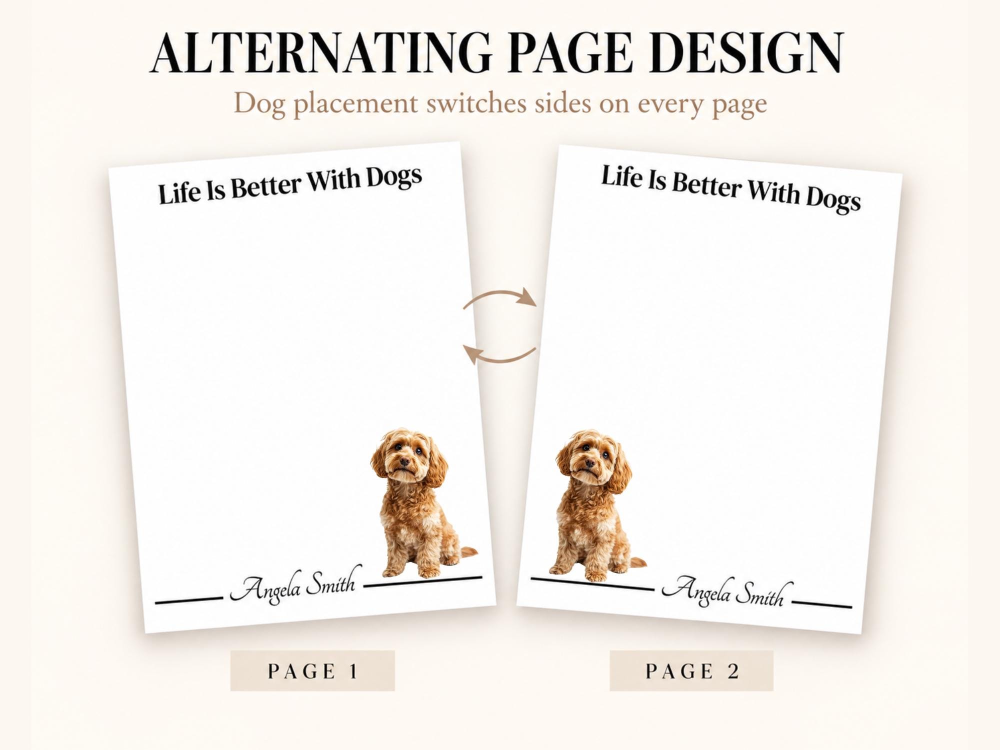 Personalized Cockapoo Notepad | Lined or Unlined - Image 8