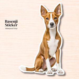 Basenji Sticker | Waterproof Vinyl Dog Decal