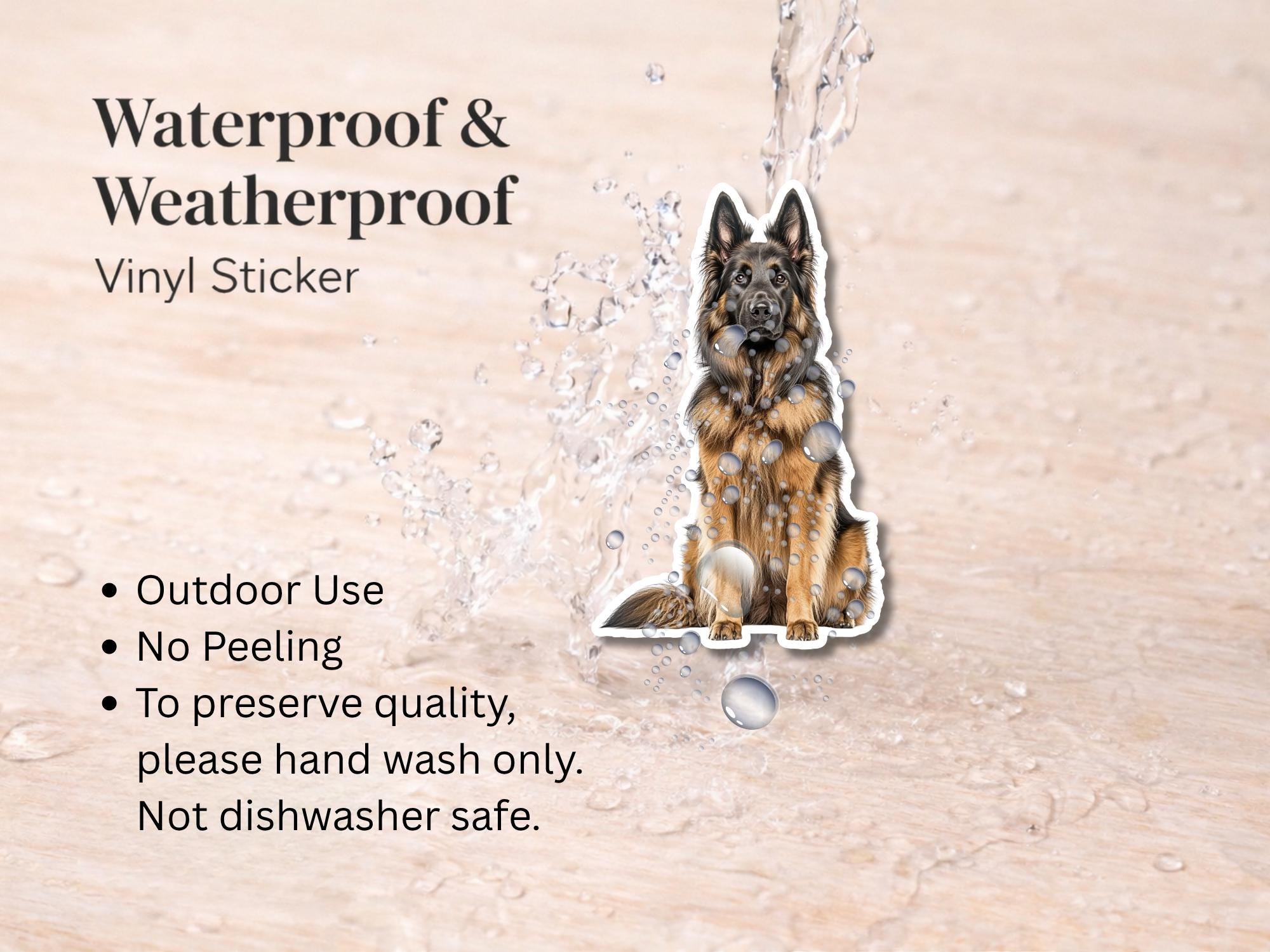 Belgian Tervuren Sticker | Waterproof Vinyl Dog Decal - Image 3