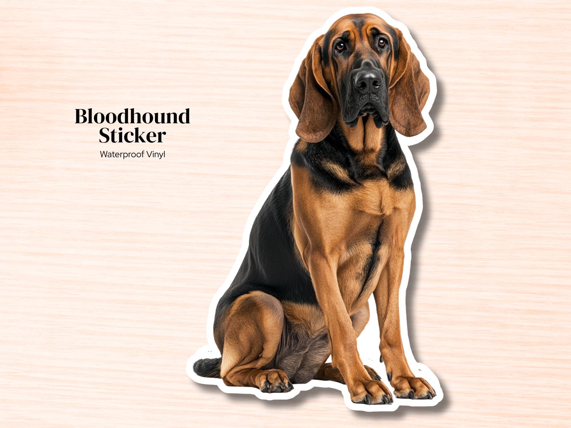 Bloodhound Sticker | Waterproof Vinyl Dog Decal