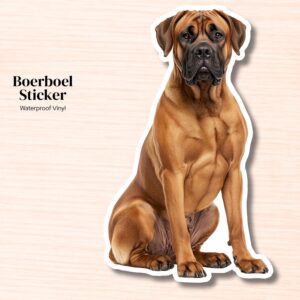 Boerboel Sticker | Waterproof Vinyl Dog Decal
