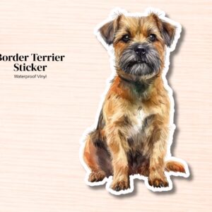 Border Terrier Sticker | Waterproof Vinyl Dog Decal